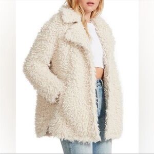 Steve Madden Cream Teddy Coat